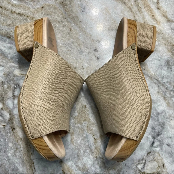 Dansko Maci Taupe Textured Leather Sandals Women’s EU 38 - Picture 12 of 12